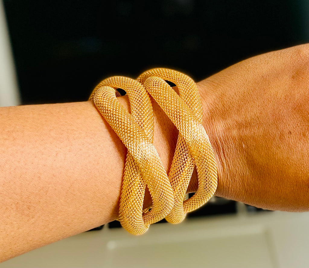 Bracelet torsadé ouvert