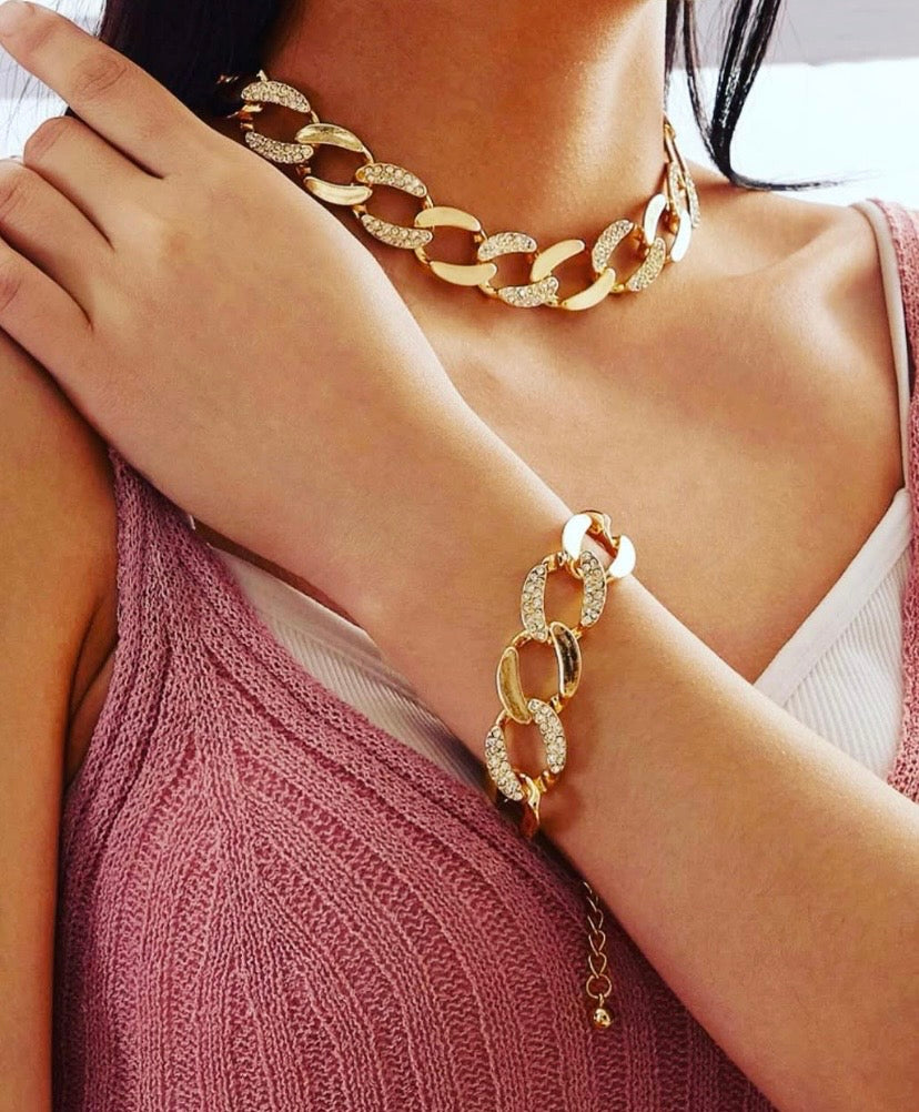 Ensemble bracelet et collier
