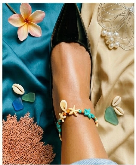 Bracelet de cheville en étoile de mer