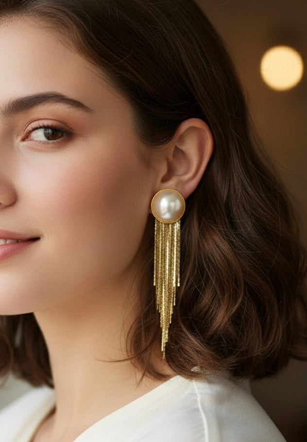 Pendentif 2en1 pampilles en perles