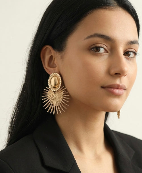 Boucle d’oreilles en forme géométrique