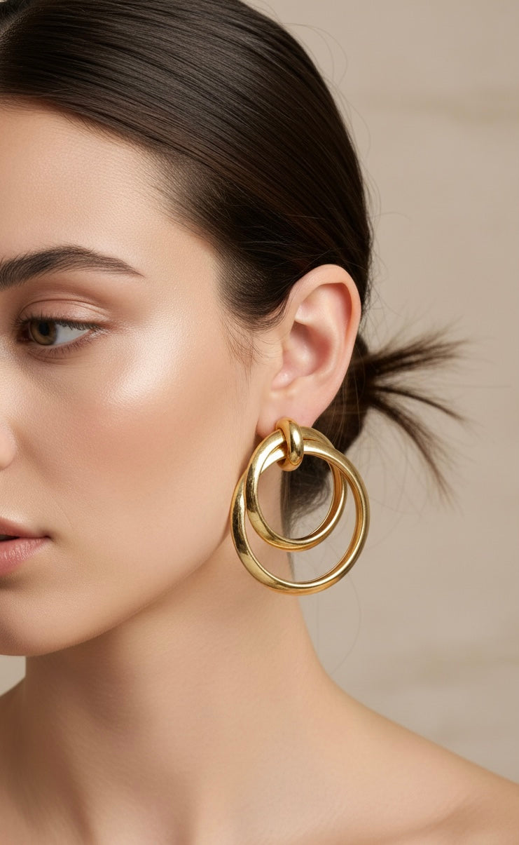 Boucle d’oreilles circulaires