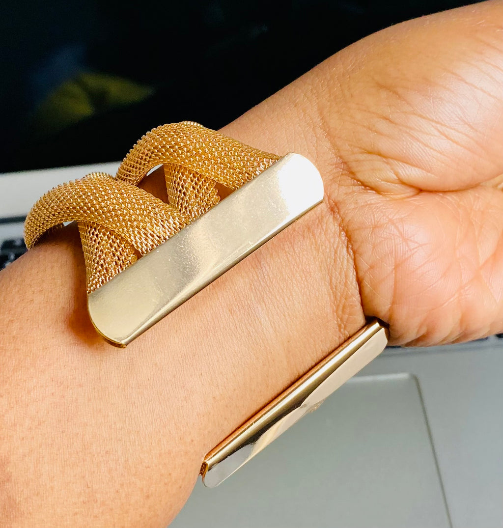 Bracelet torsadé ouvert