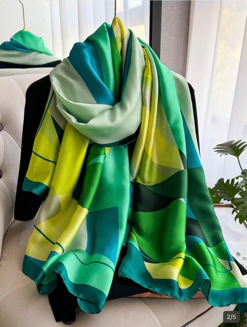 Écharpe en faux soie