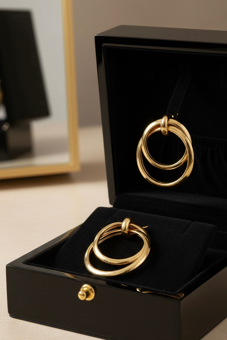 Boucle d’oreilles circulaires