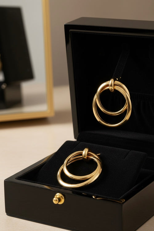 Boucle d’oreilles circulaires