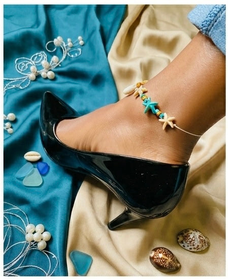 Bracelet de cheville en étoile de mer